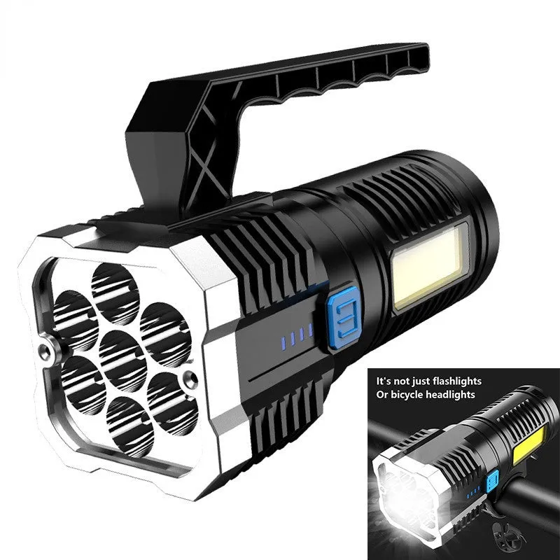 100000lumens Five Nuclear Anti-explosion Powerful Flashlight Nitecore Lantern High Power Led Torch Rechargeable Lamp with COB Side Light