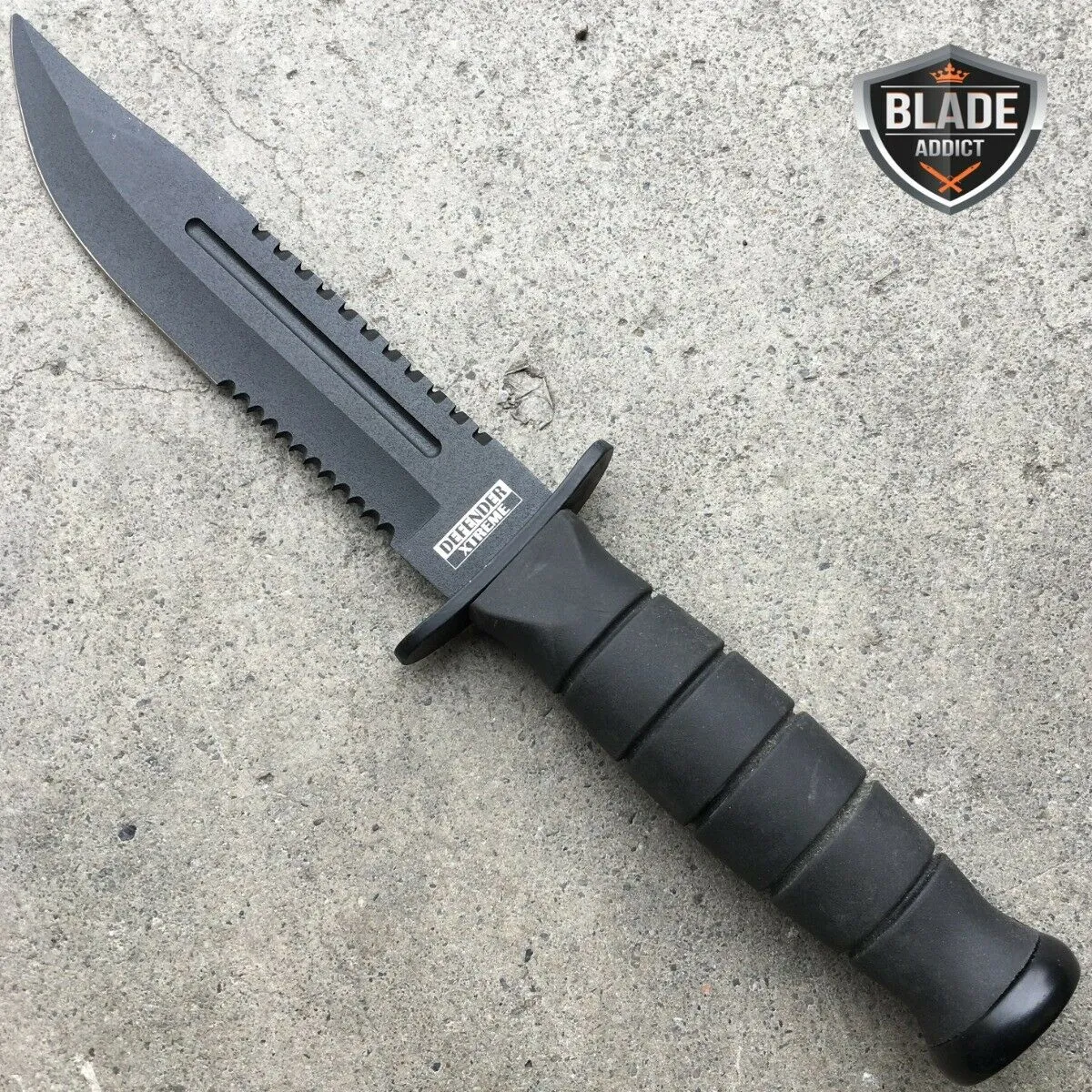 10.5" Survival FIXED BLADE Knife w/ Sheath