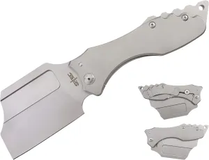 10.75" Extreme Giant Stainless Steel Tactical Folding Cleaver Knife Hunting Camping Outdoor