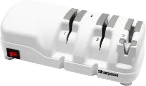 198H-SPK Professional Electric Knife Sharpener, Versatile 3 Stages Monocrystalline Diamond Wheels Overheat Protection Ultra-Quiet Motor Quick Knife Sharpening for Kitchen Knives Easy to Use