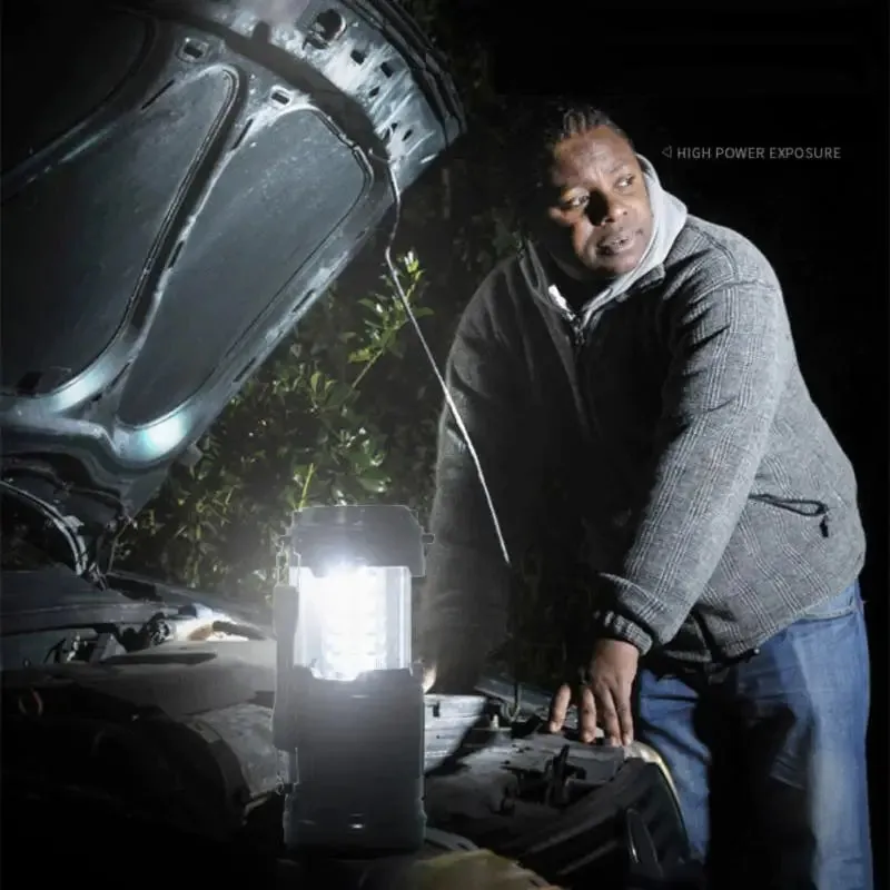 1pcs Tent LED Battery Lantern Telescopic Torch Camping Lamp Waterproof Emergency Light Powered By Dry Battery