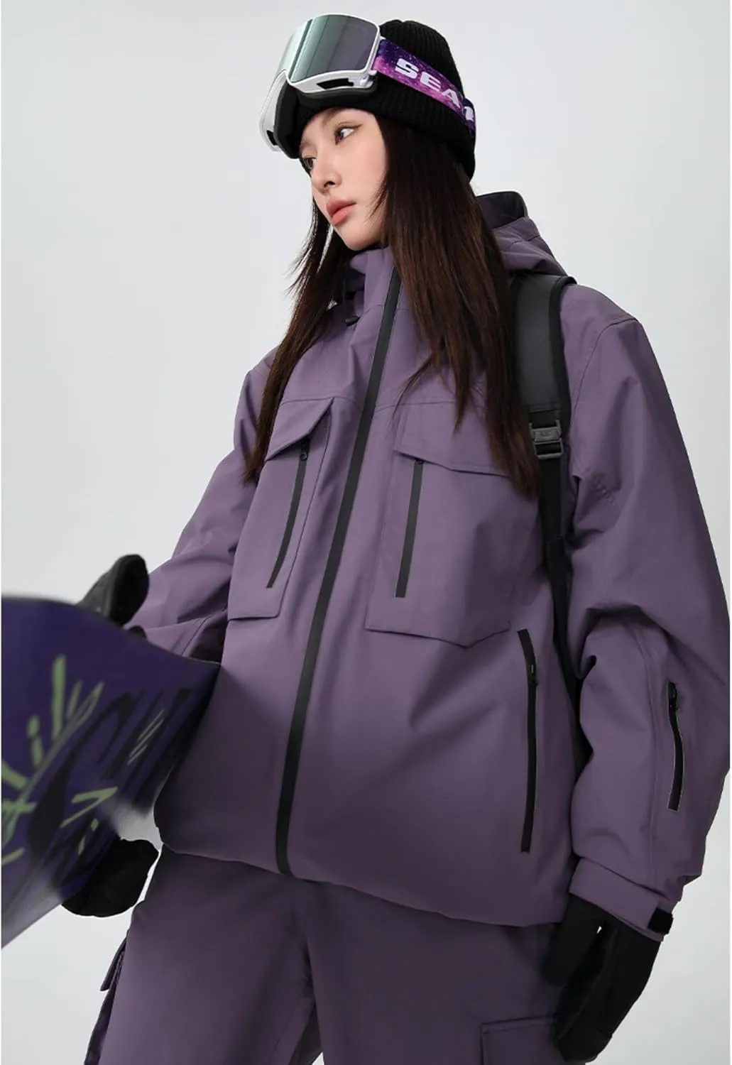 3L Baggy Snowboard Suits for Men Women Outdoor Hooded Snow Jackets & Pants Set Waterproof Skiing 2 Pieces Sets