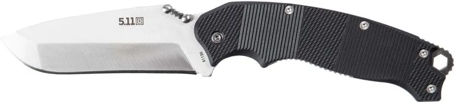 5.11 51119C-019-1 SZ Game Stalker Fixed Blade with Sheath Non-Serrated Knife, Black