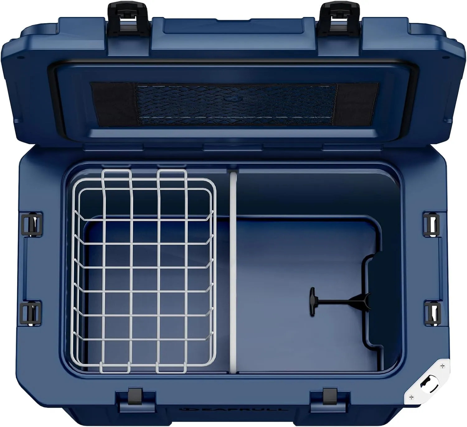 60 Quart Hard Cooler, Insulated Ice Chest Box Holds Ice for up to 6 Days, Portable Cooler with Nylon Rope Handles, Cup Holders, Double Latches for Camping Drink, Beach, Picnic, Fishing, Boat, Barbecue