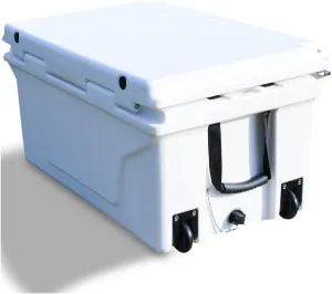 65 Quart Ultra-Light Wheeled Cooler, Insulated Cooler with Wheels and Handles, Portable Ice Chest Box for Beach, Drink, Camping, Picnic, Fishing, Boat, Barbecue, Keeps Ice Up to 5 Days