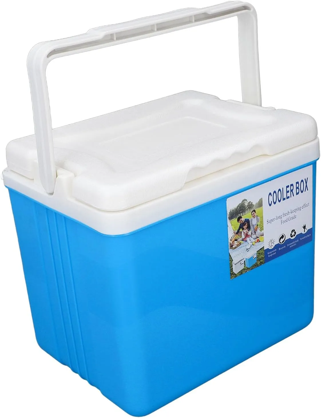 6L Large Capacity Portable Cooler Box, Multifunctional Insulated Hard, Keeps Food freshest and Drinks Cool, Ideal for Outdoor Activities