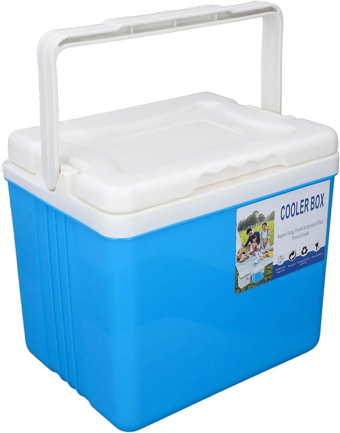 6L Portable Cooler, Insulated Hard Cooler, Insulated Portable Ice Chest Box, Leak Proof Ice Chest Box with Handle for Beach, Picnic, Camping, Tailgating, Groceries, Boating
