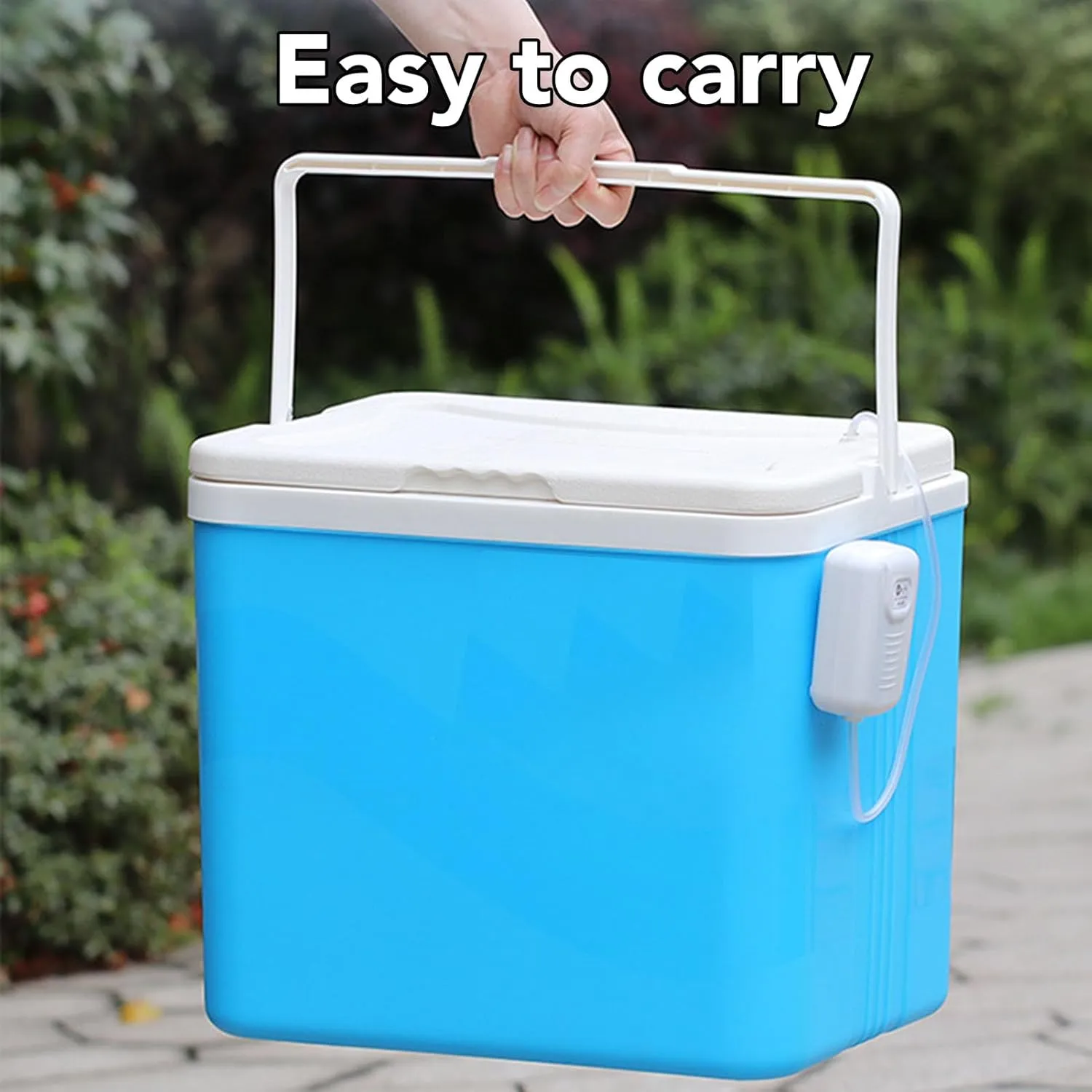 6L Portable Cooler, Insulated Hard Cooler, Insulated Portable Ice Chest Box, Leak Proof Ice Chest Box with Handle for Beach, Picnic, Camping, Tailgating, Groceries, Boating