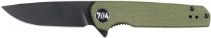 704 Gear Blitz EDC Folding Pocket Knife | Compact 2.98" Blade, D2 Steel, G10 Handle, Reversible Pocket Clip | Olive Drab Green
