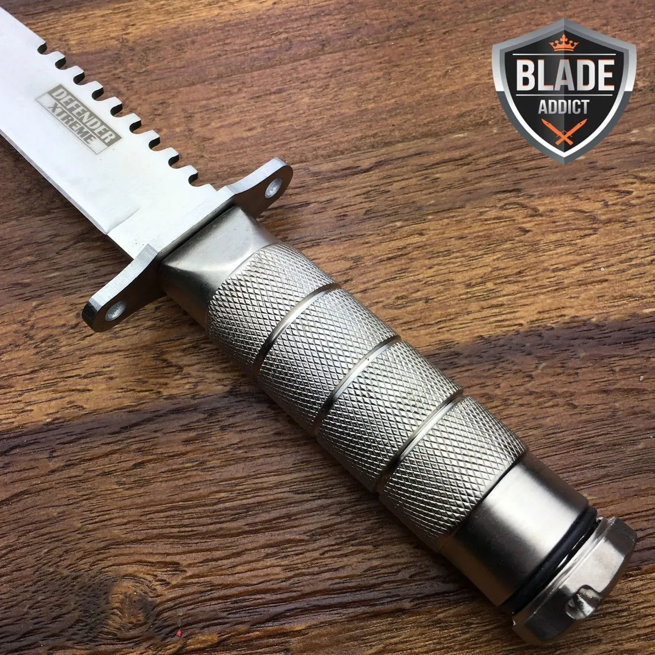 8.25" Tactical Fishing Hunting Knife w/ Sheath Survival Kit Bowie Camping Tool