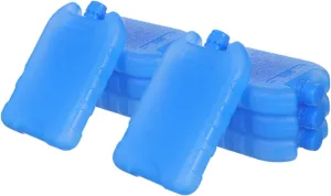 8Pcs Reusable Portable Ice Packs Sized Ice Cooler Blocks for Air Conditioners Lunch Boxes Camping and Office Use Ice Packs for Storage and Travel