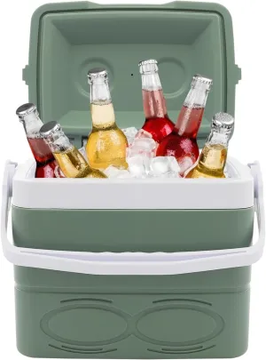 9Qt Insulated Ice Chest Box Portable Ice Chest Hard Cooler Box Lightweight Small Proof Ice Lunch Box with Handle Outdoor Ice Pack for Travel, Camping, Shopping