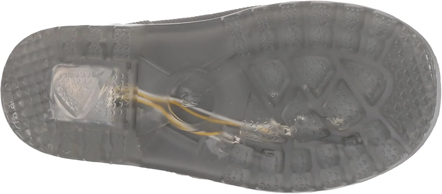 Ad Tec kids Light up Waterproof Rain Boot, Light weight Non Slip Durable PVC Boot with Handles