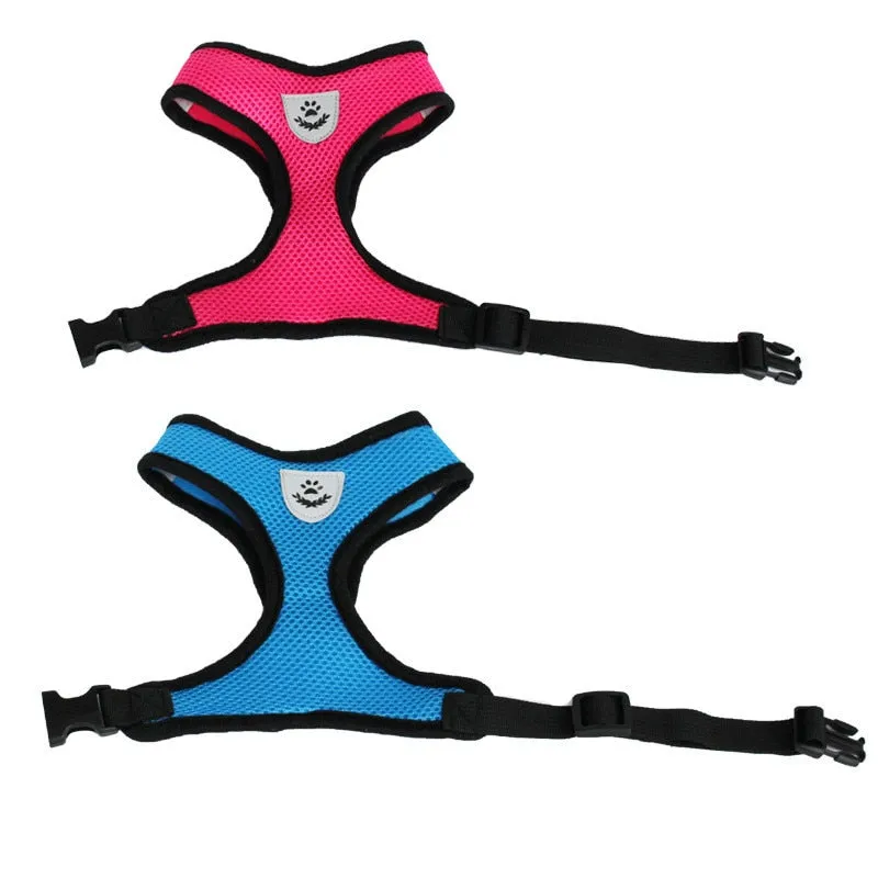 Adjustable Cat Or Dog Harness And Leash Set