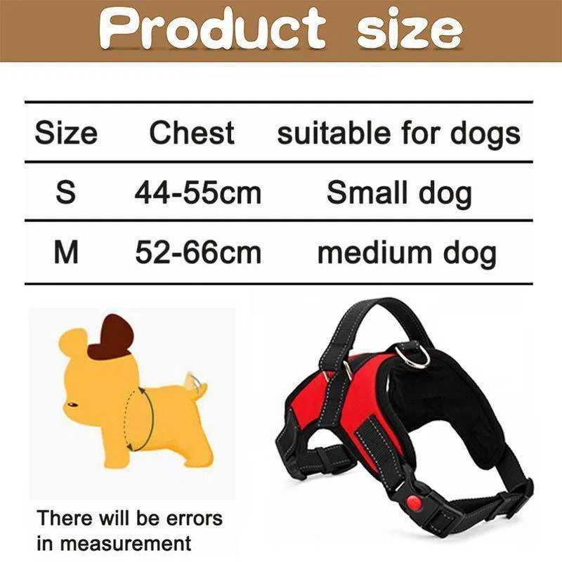 Adjustable Dog Harness Vest No-Pull Design