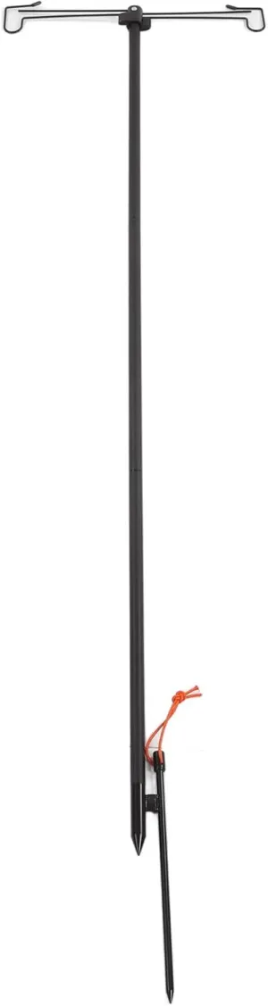 Adjustable Height Collapsible Camping Lantern Stand Pole, Lightweight Multipurpose Aluminum Alloy, Provides Support for Solar Torches and LED Lights, for Camping and Outdoor Use