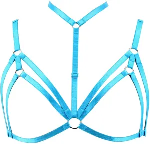 Adjustable Plus Size Punk Gothic Clothing Carnival Party Body Harness Bra Women Caged Bralette