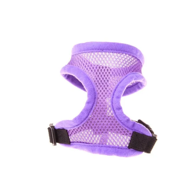Adjustable Soft Breathable Dog Harness Nylon Mesh Vest Harness Collar