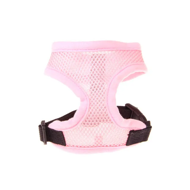 Adjustable Soft Breathable Dog Harness Nylon Mesh Vest Harness Collar