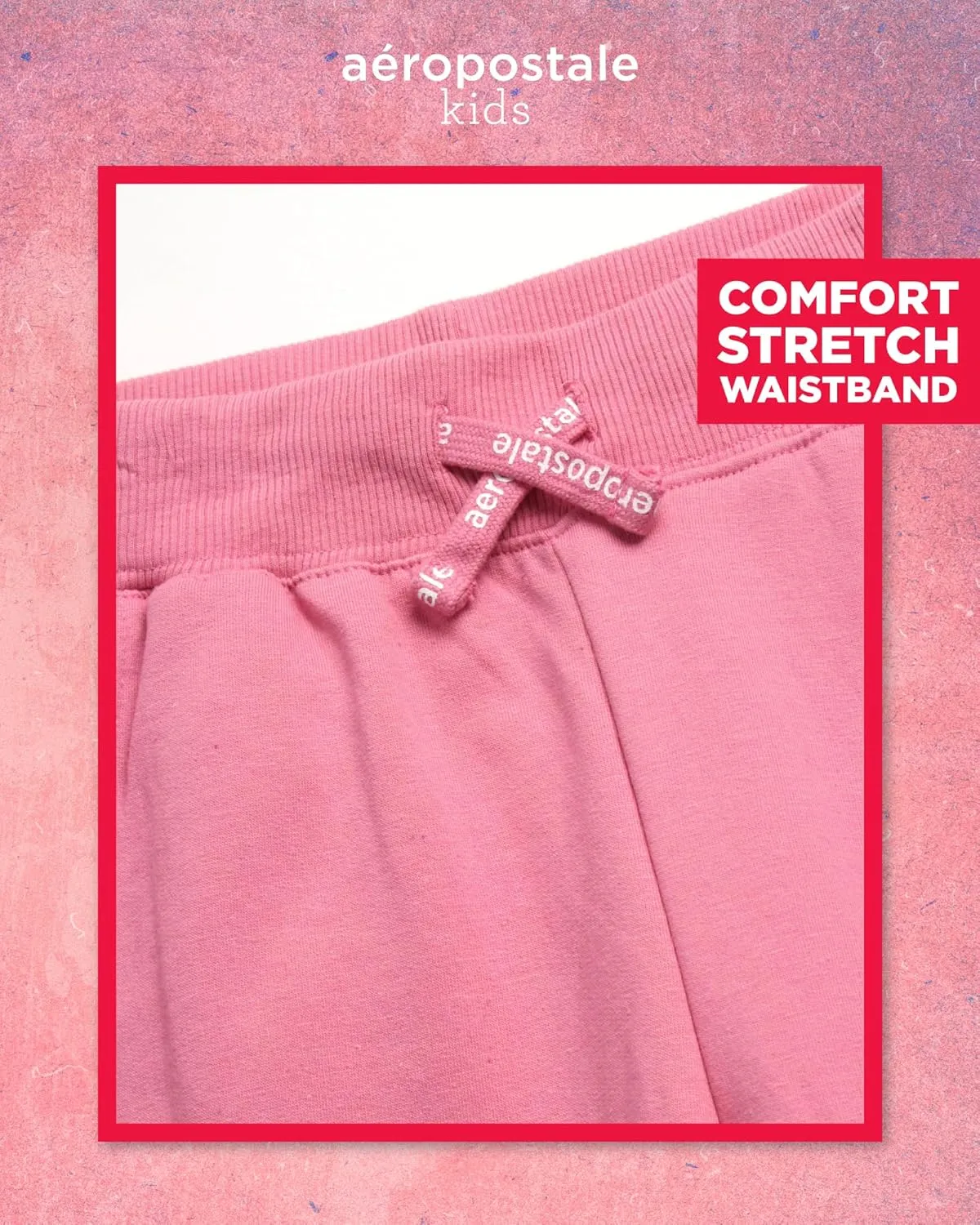 AEROPOSTALE Girls' Sweatpants - Fleece Wide Leg Performance Jogger Pants for Girls - Kids' Lightweight Joggers (7-16)