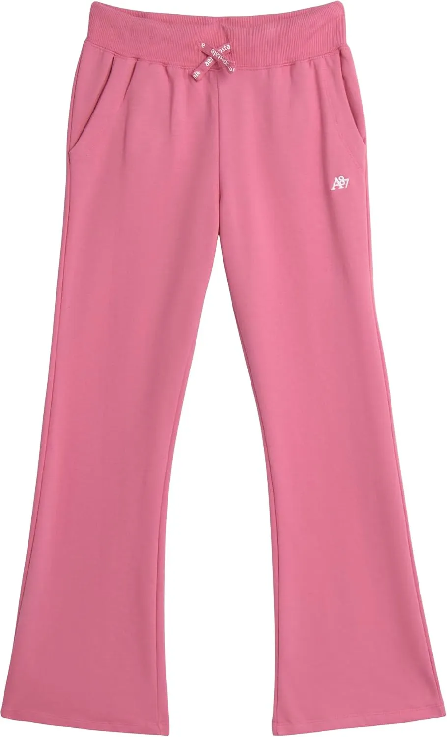 AEROPOSTALE Girls' Sweatpants - Fleece Wide Leg Performance Jogger Pants for Girls - Kids' Lightweight Joggers (7-16)
