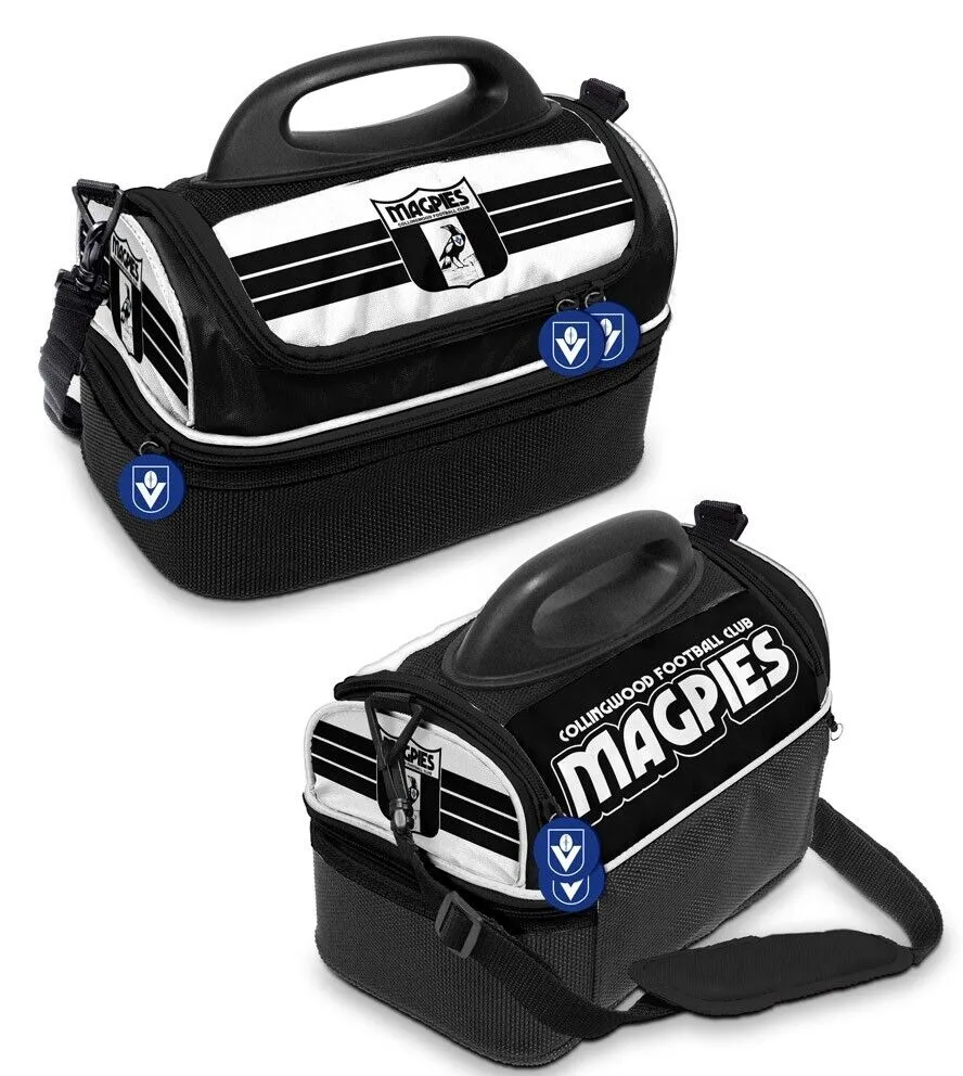 AFL Retro Dome Cooler Bag - Collingwood Magpies - Insulated - Lunch Box