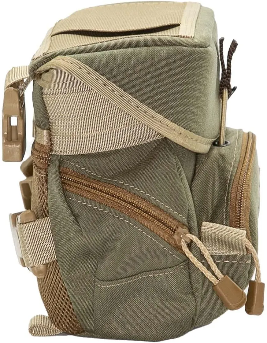 Alaska Classic HBS Bino Pack | Camo Binocular Harness Vest | Hunting Binoculars and Rangefinder Pouch (Foliage)