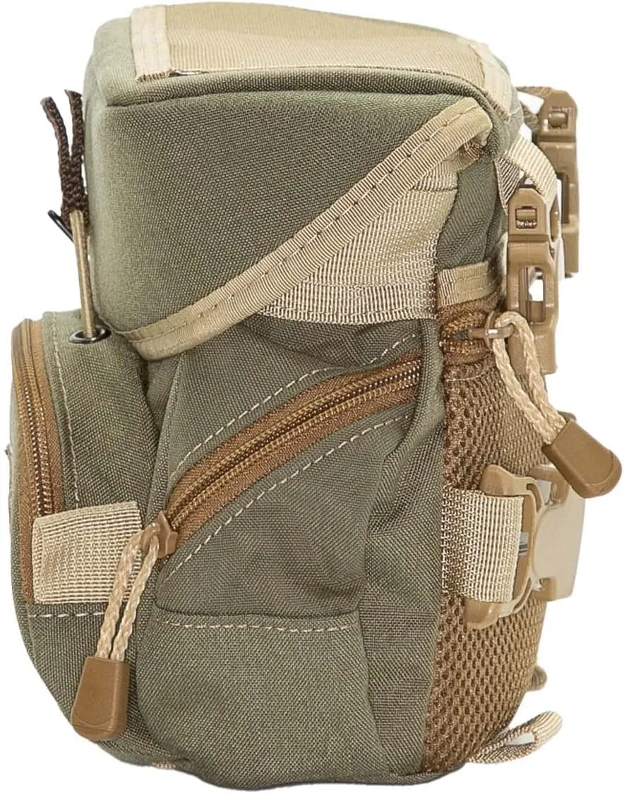 Alaska Classic HBS Bino Pack | Camo Binocular Harness Vest | Hunting Binoculars and Rangefinder Pouch (Foliage)