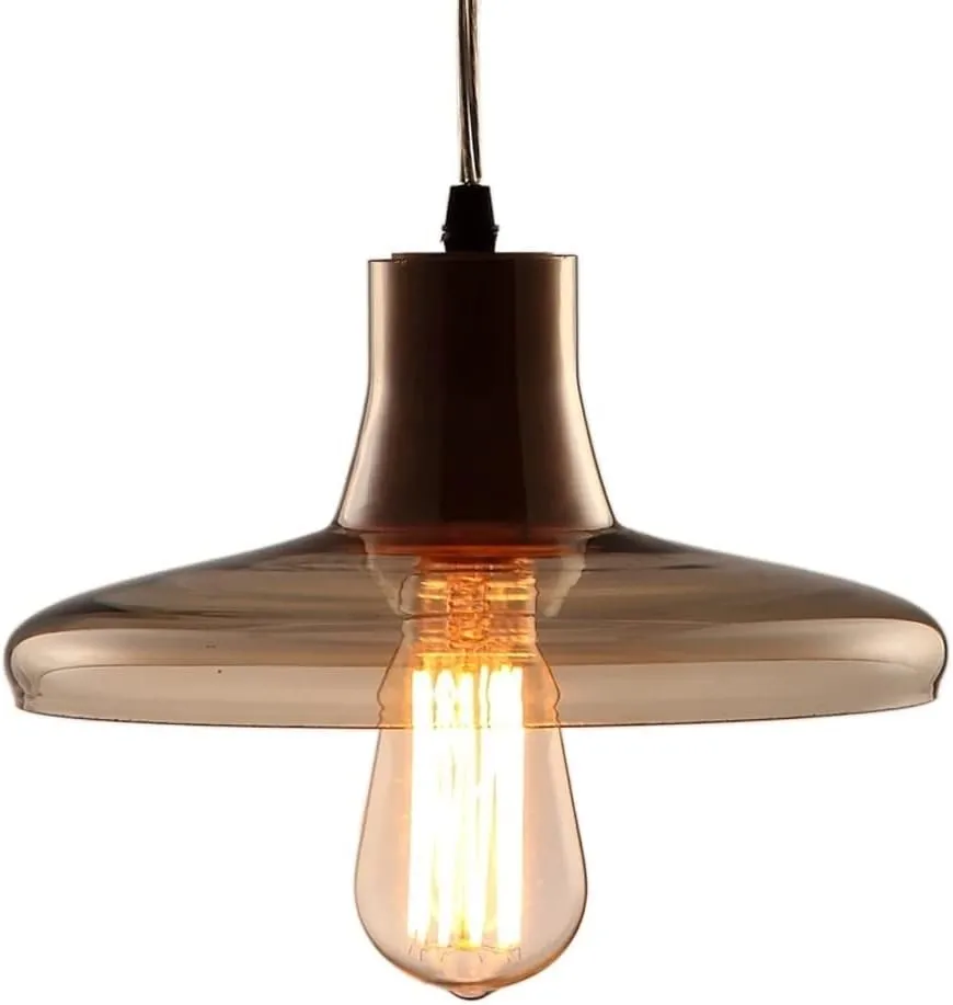 Amber Clear Glass Suspension Lamp Chandelier Retro Nostalgic E27 Light Edison E27 Hanging Lantern for Themed Bar Villa Restaurant Illumination Exterior Light Fixture/C