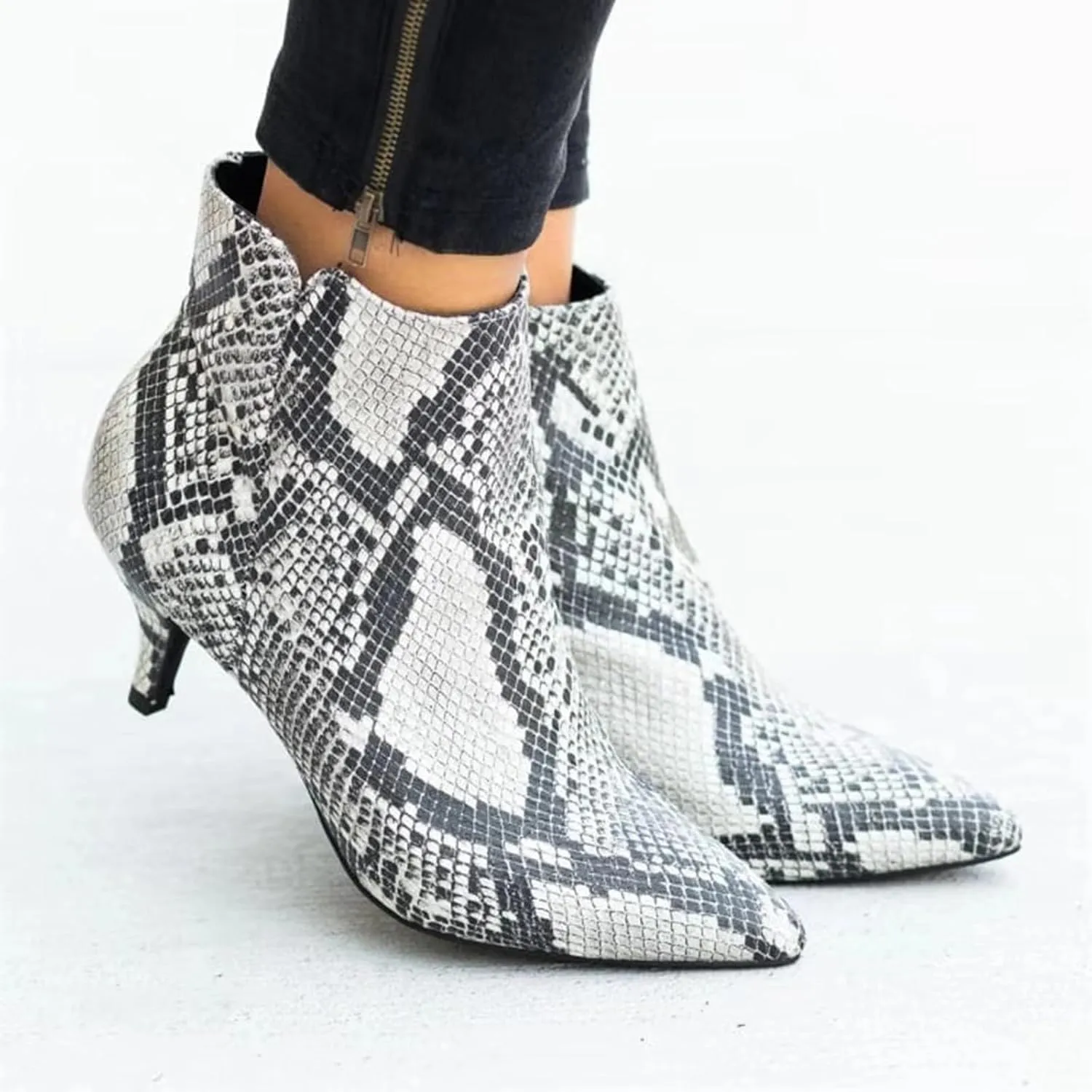AMDBEL Winter Boots for Women 2024 Boots Sexy High Heel Ponited Toe Suede Stiletto Boots Ladies Dressy Booties