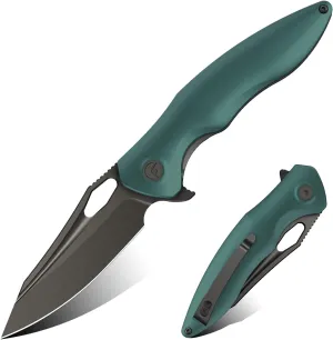 Apollo Pocket Knife, 3.3" 14C28N Blade Aluminum Alloy Handle Folding Knife with Liner Lock, EDC Knife with Pocket Clip for Camping, Survival, Hunting, Unique Gift for Men Women
