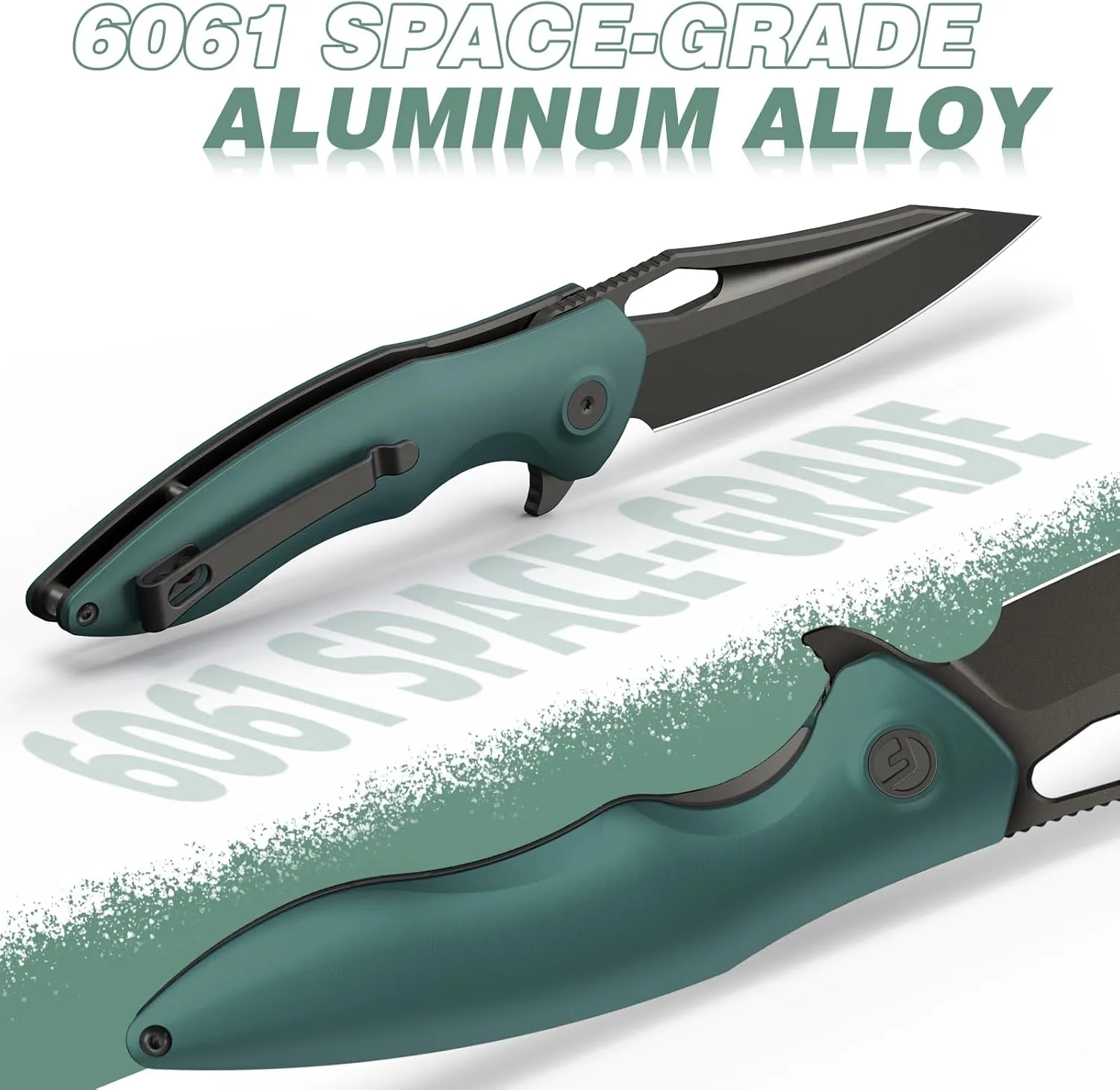 Apollo Pocket Knife, 3.3" 14C28N Blade Aluminum Alloy Handle Folding Knife with Liner Lock, EDC Knife with Pocket Clip for Camping, Survival, Hunting, Unique Gift for Men Women