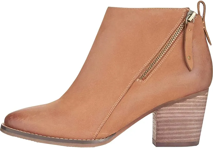 Aqua College Womens Nancy Nubuck Waterproof Booties Tan 6 Medium (B,M)