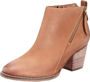Aqua College Womens Nancy Nubuck Waterproof Booties Tan 6 Medium (B,M)
