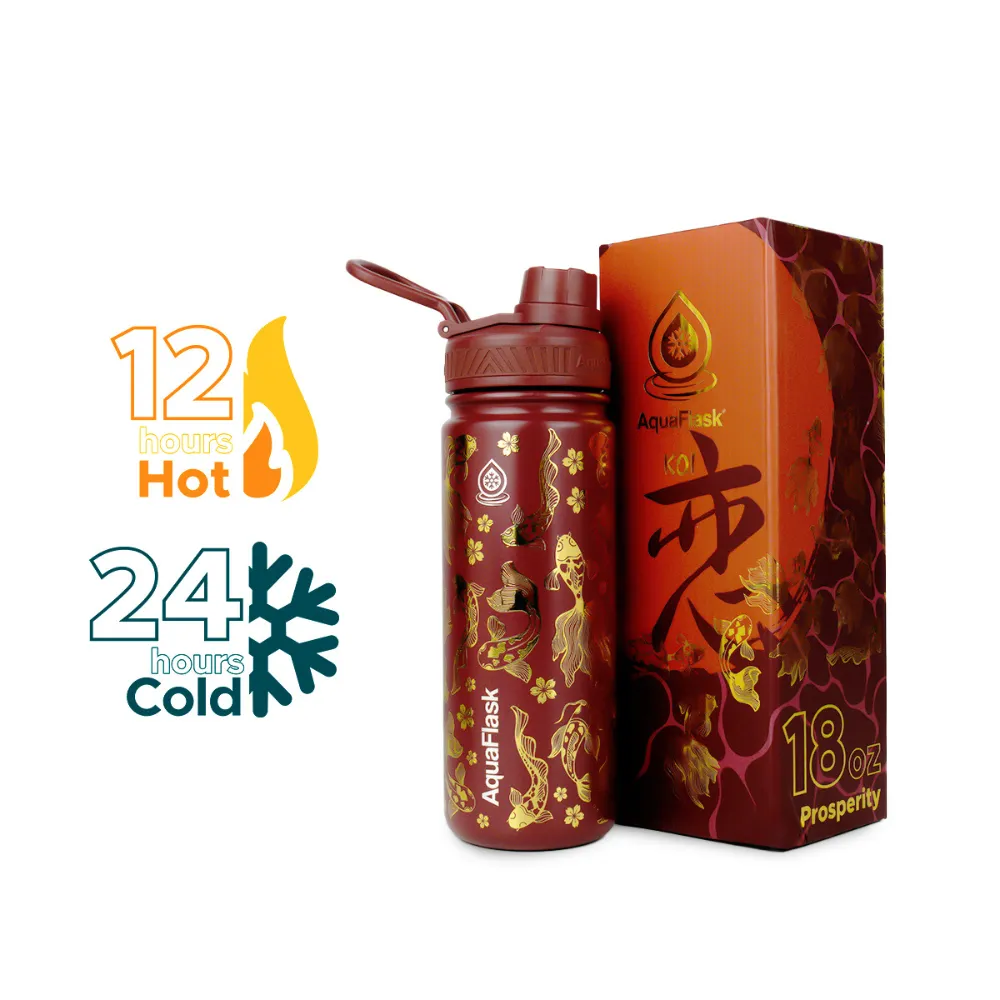 AquaFlask Koi Vacuum Insulated Water Bottles 530ml (18oz)