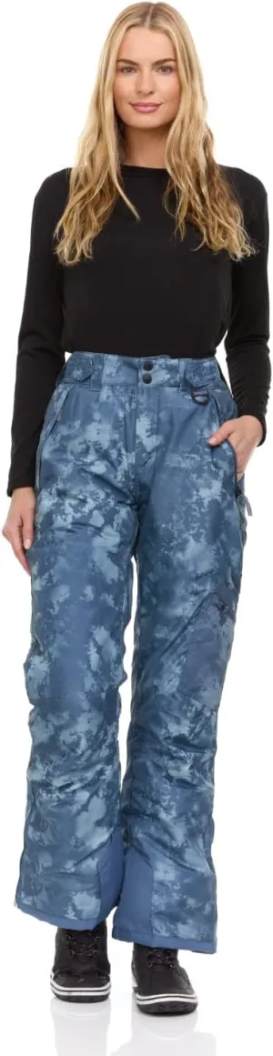 Arctic Quest Women's Snow Ski Pants Water Resistant Softshell Insulated Flare for Snowboarding Hiking Winter Outdoor Pants