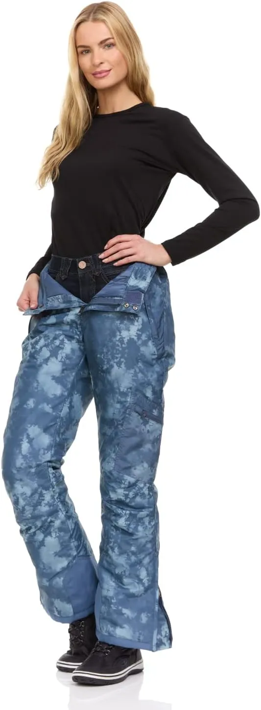 Arctic Quest Women's Snow Ski Pants Water Resistant Softshell Insulated Flare for Snowboarding Hiking Winter Outdoor Pants