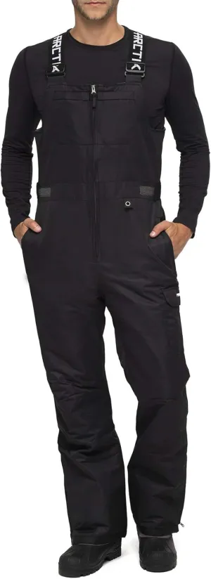 Arctix Men's Avalanche Athletic Fit Insulated Bib Overalls, Black, Small/32" Inseam
