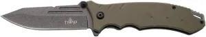 Assisted Folding Knife K2778TN, Camel G10 Handle, 7Cr17MoV Stainless Steel Blade Titanium Plated Gun Grey 9.5 cm Sheath.