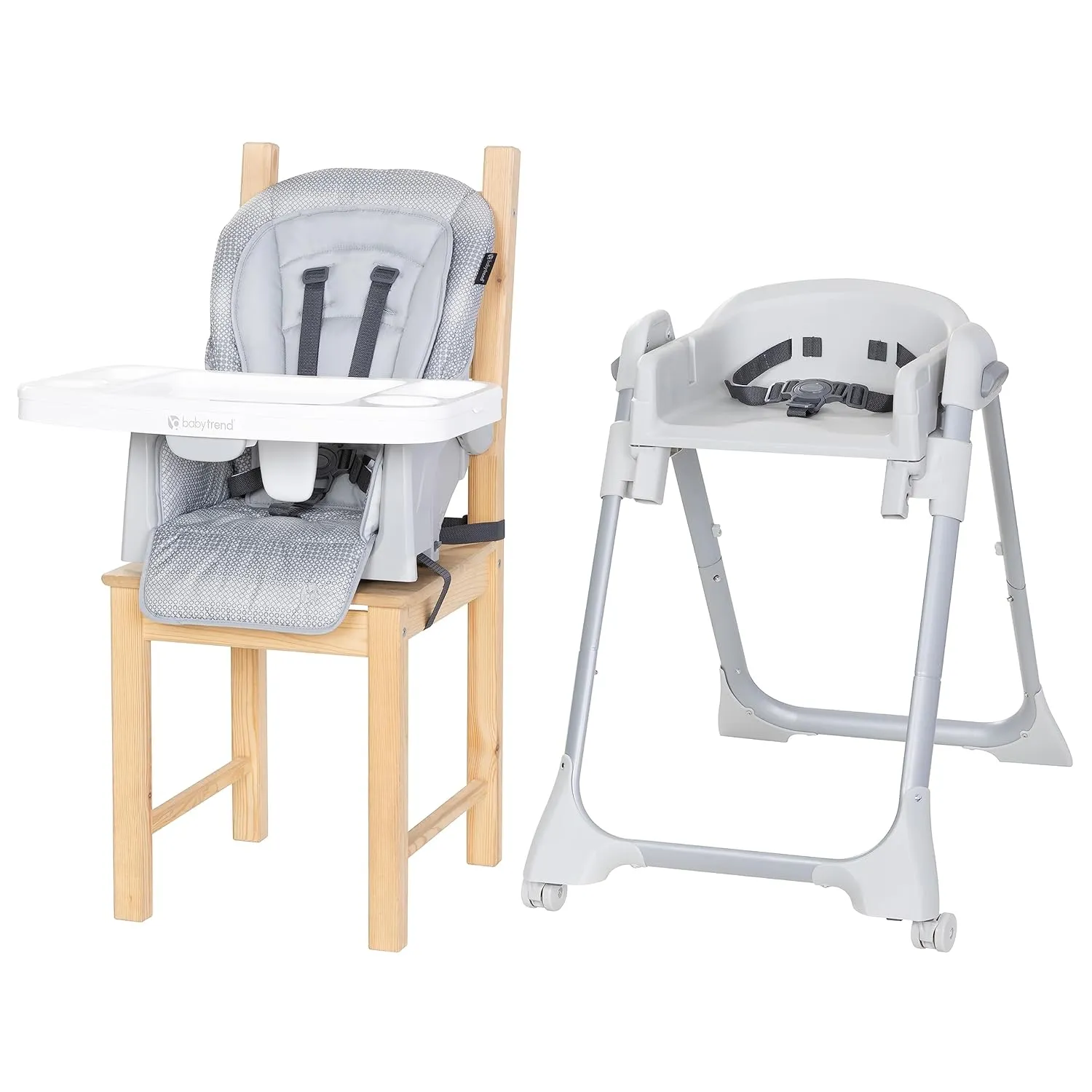 Baby Trend Everlast 7-in-1 High Chair, Charcoal Stone