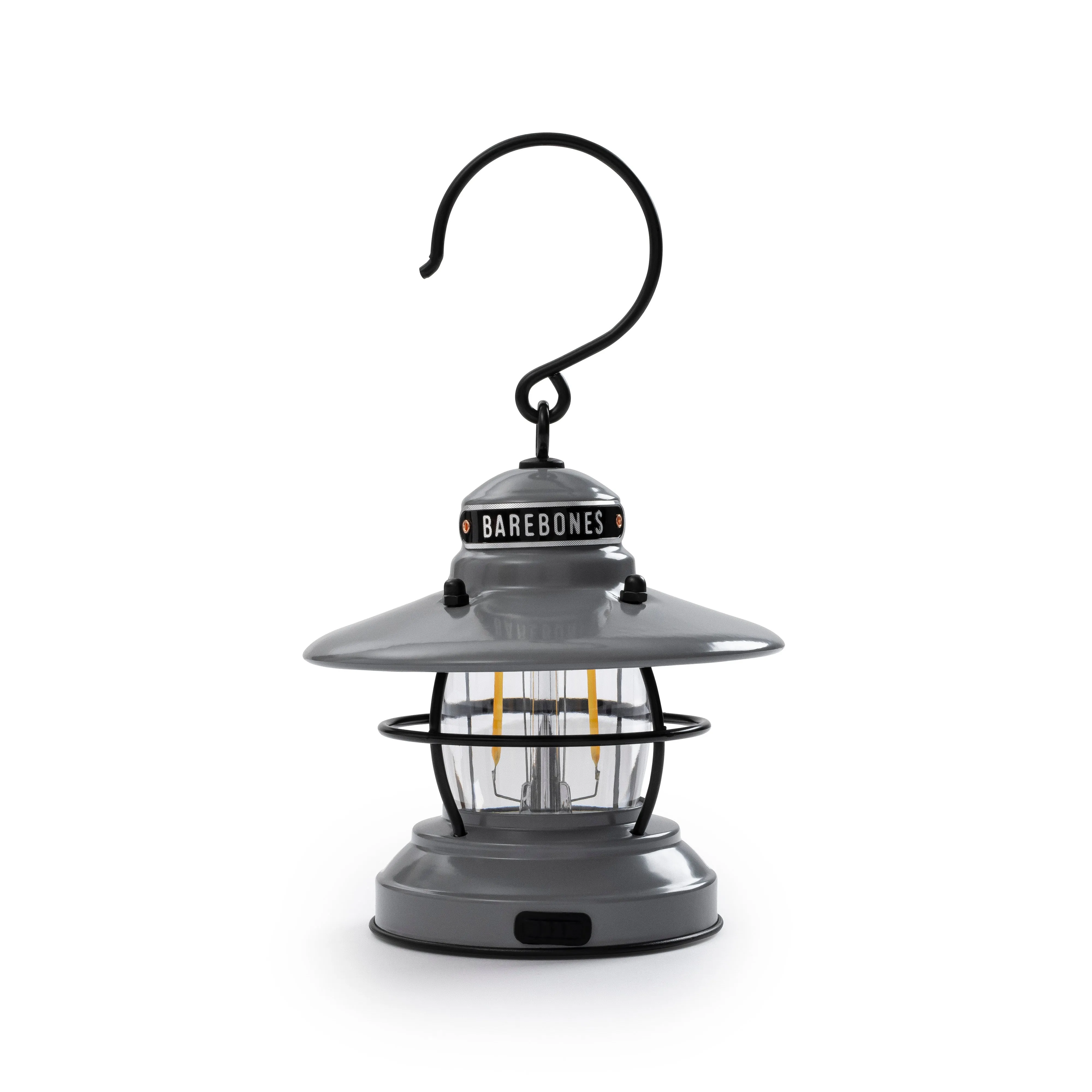 Barebones Edison Mini Lantern - Slate Grey