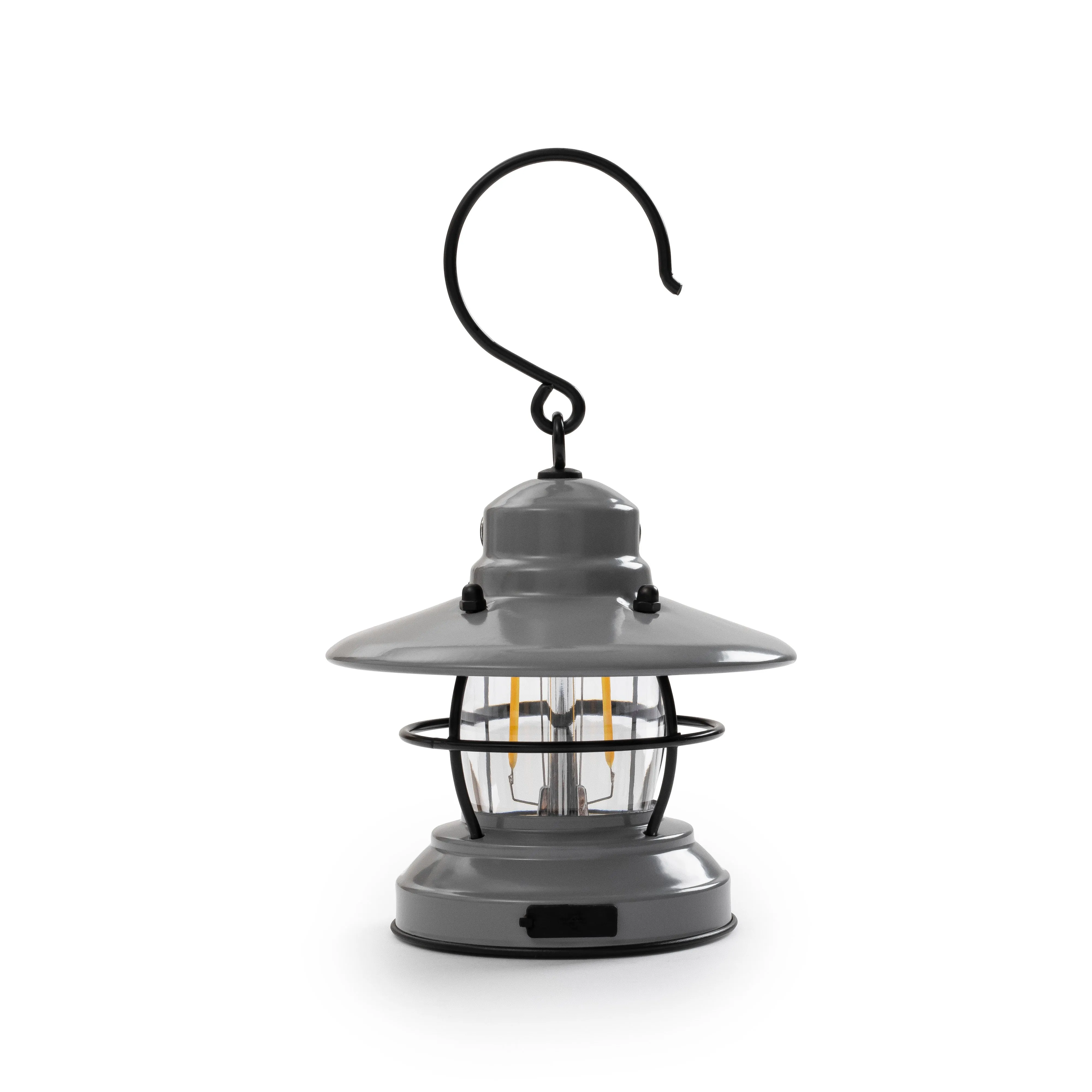 Barebones Edison Mini Lantern - Slate Grey