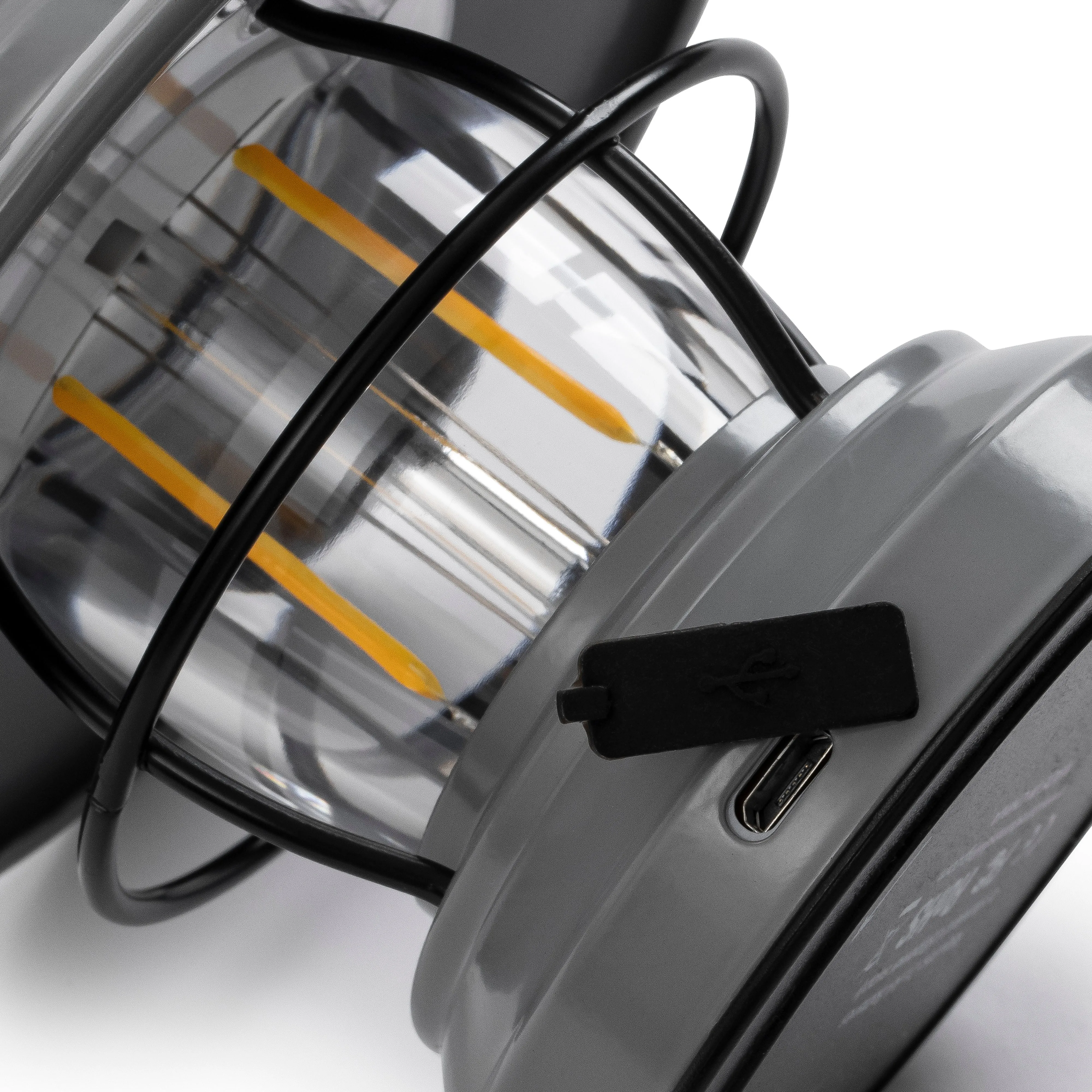Barebones Edison Mini Lantern - Slate Grey