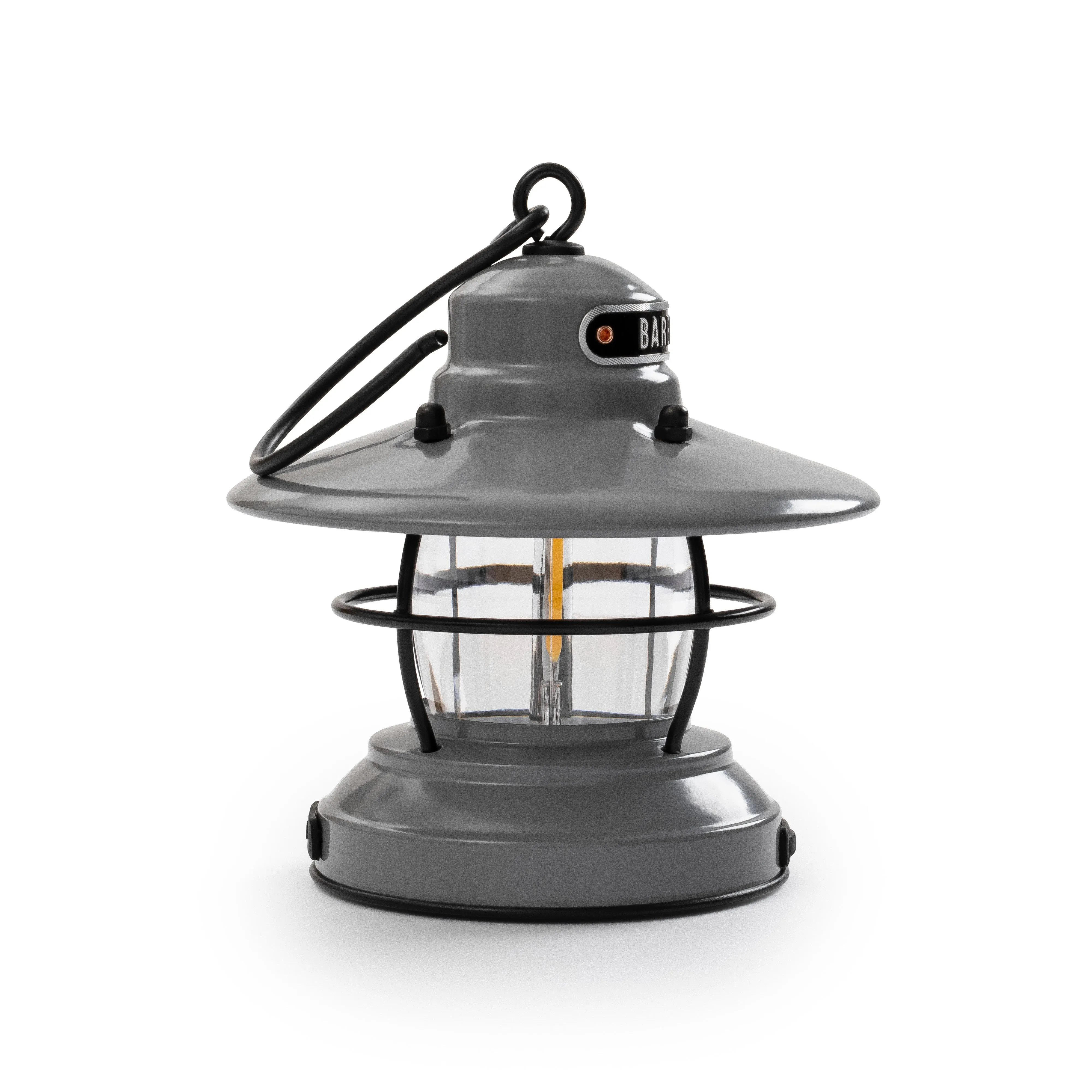 Barebones Edison Mini Lantern - Slate Grey