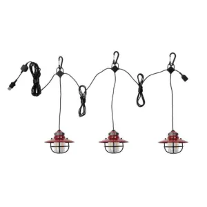 Barebones - Edison String Lights (Red)