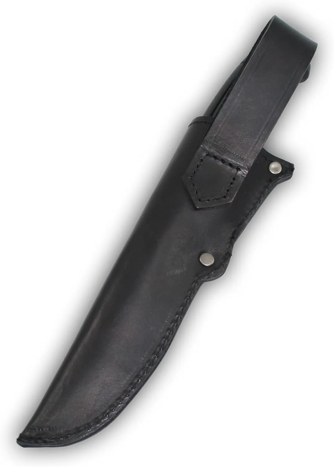 Barsony Black Leather Knife Sheath for Mora Knives