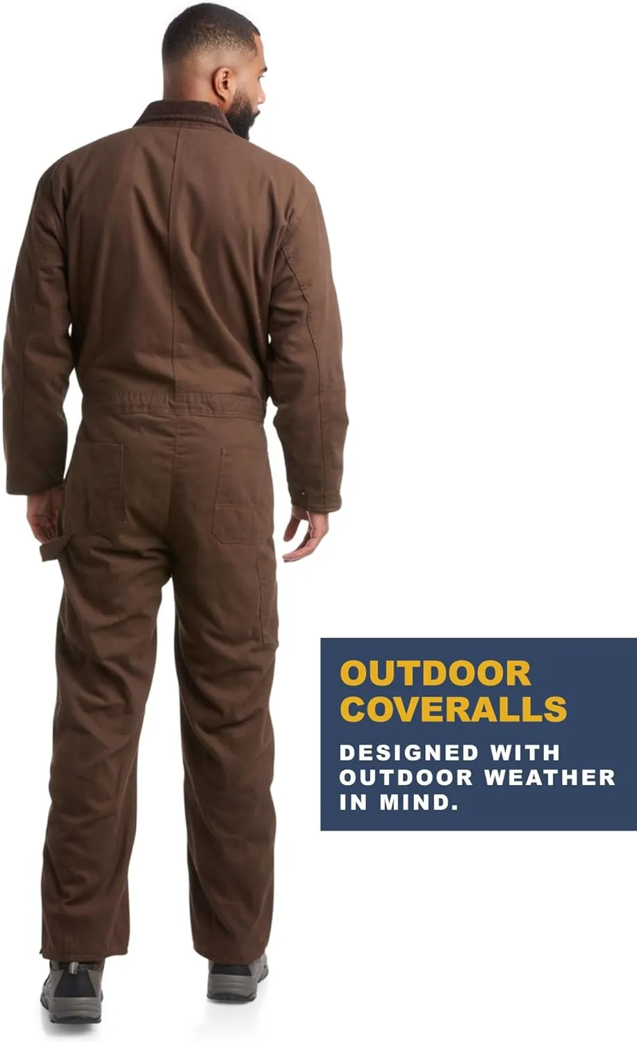 Bass Creek Outfitters Mens Coveralls - Insulated Water-Resistant Long Sleeve Work Wear Jump Suit, Coveralls for Men (M-XXL)