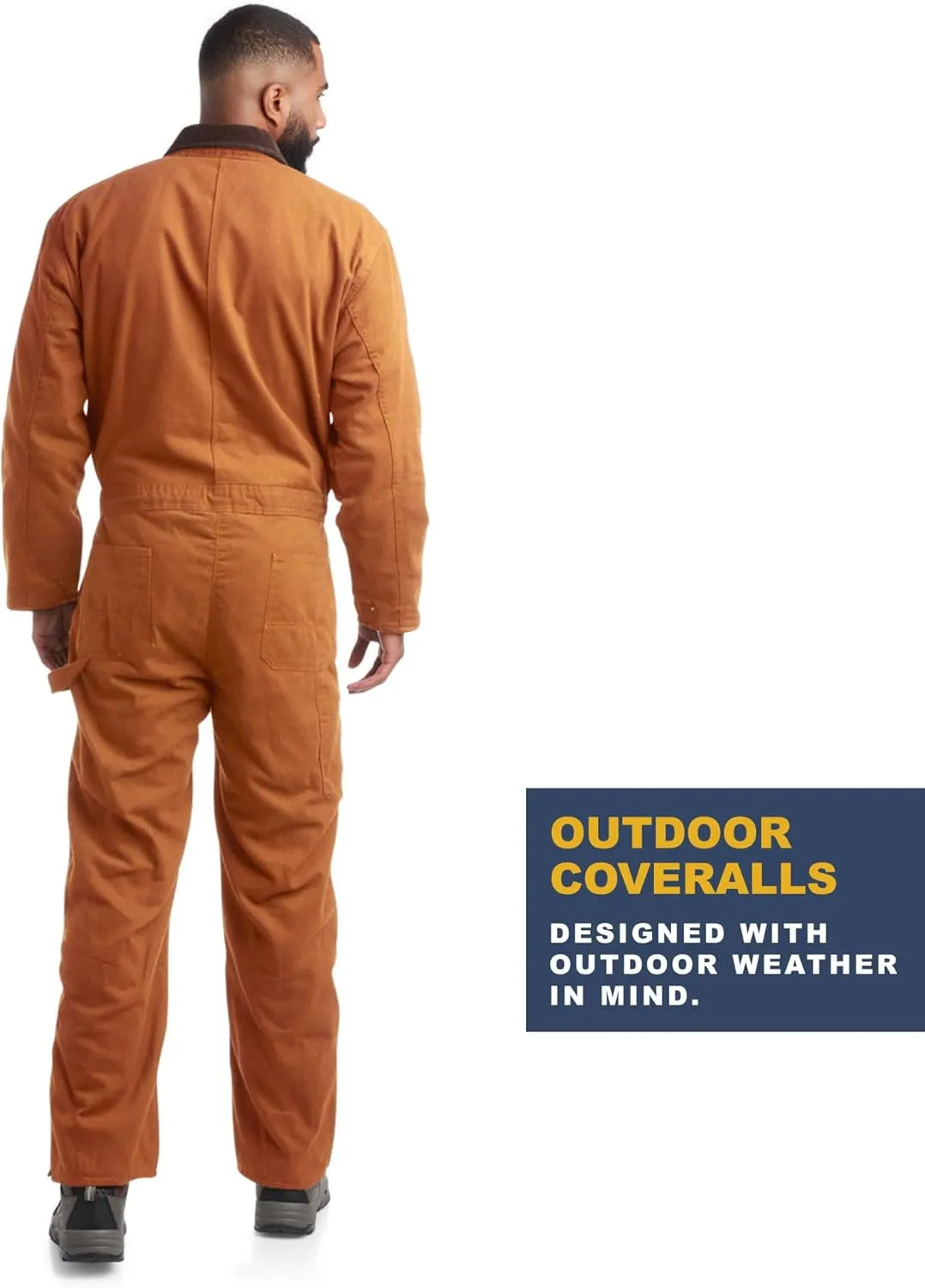 Bass Creek Outfitters Mens Coveralls - Insulated Water-Resistant Long Sleeve Work Wear Jump Suit, Coveralls for Men (M-XXL)