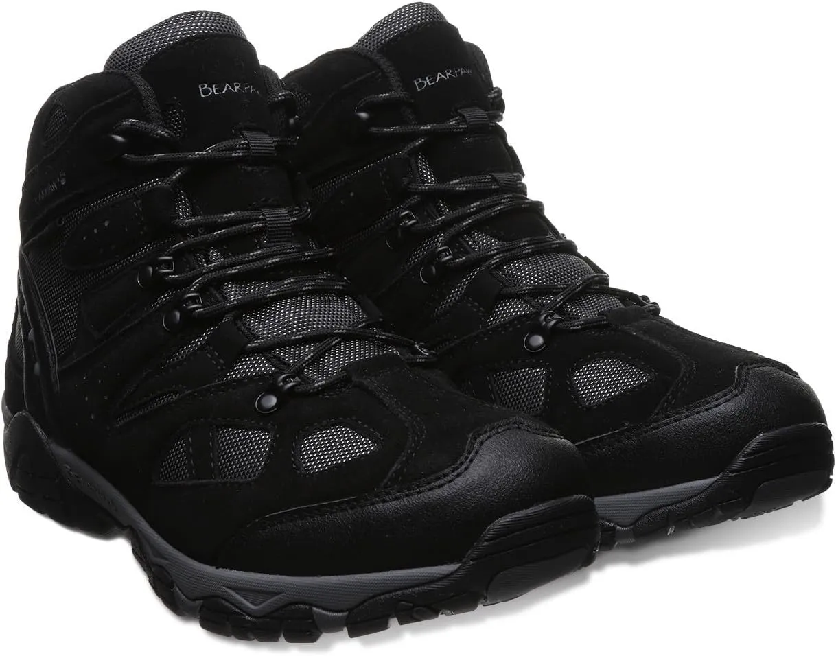 BEARPAW Men's Brock Multiple Colors | Men's Ankle Boot | Men's Hiking Boot | Comfortable Winter Boot