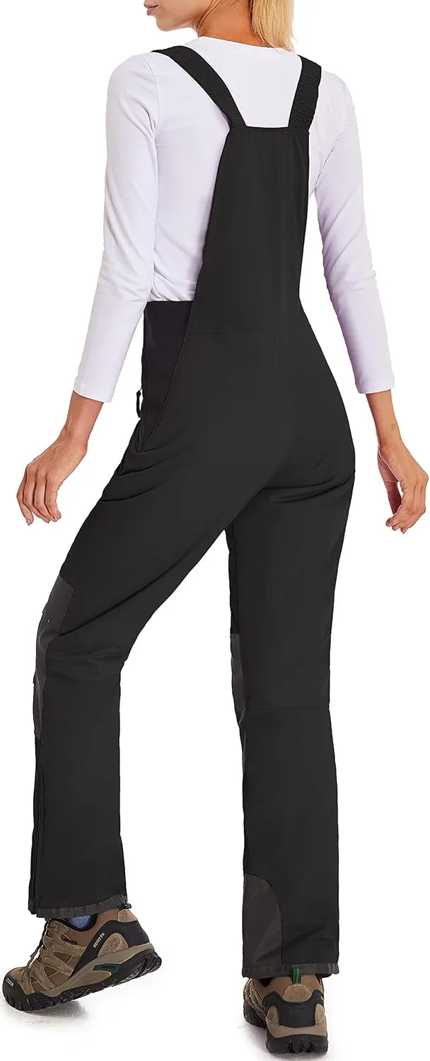 BenBoy Women's Snow Bibs Ski Waterproof Windproof Insulated Overalls Ripstop Snowboard Pants Winter